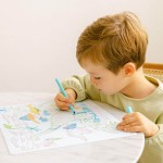 Zestaw do kolorowania z silikonową matą - Age of Dinosaures / Super Petit