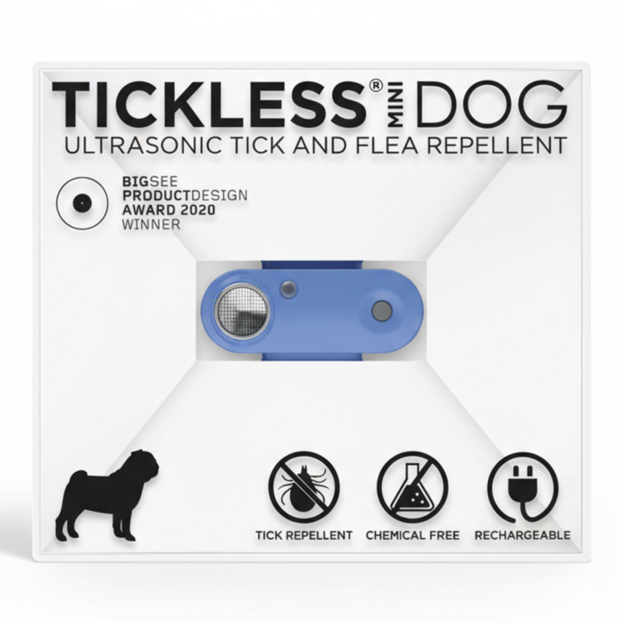 Ultradźwiękowe urządzenie chroniące przed kleszczami TICKLESS® Pet Mini Greek Blue / Tickless