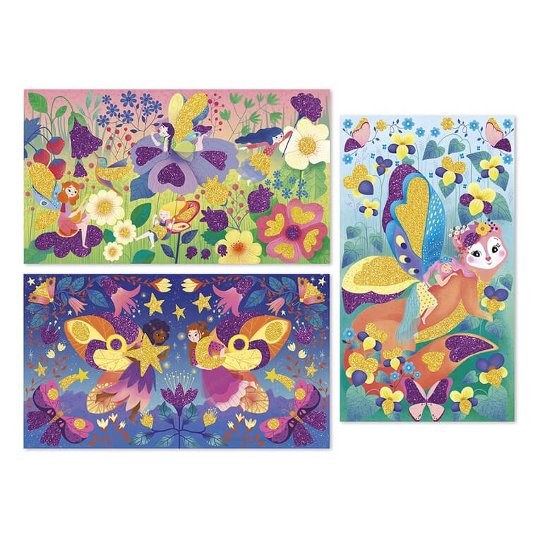 Zestaw kreatywny Magiczny brokat Wróżki Magic Fairies 5+ / Janod