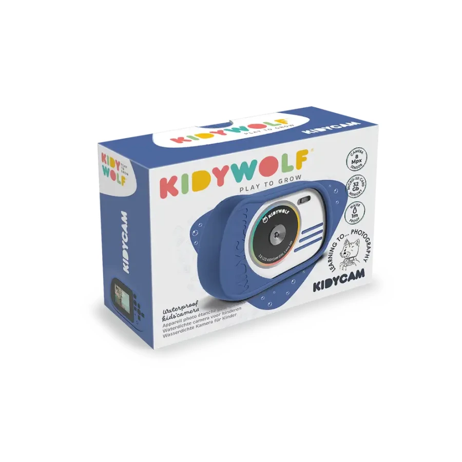 Wodoodporny aparat KIDYCAM - niebieski / Kidywolf