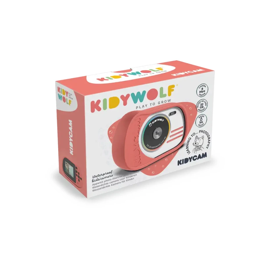 Wodoodporny aparat KIDYCAM - różowy / Kidywolf