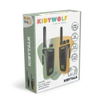 Zestaw krótkofalówek Walkie Talkie KIDYTALK - zielono-pomarańczowe / Kidywolf