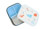 Lunchbox ze stali nierdzewnej z wyjmowanymi przegródkami - Meowtiful Cats / The cotton cloud