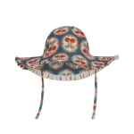 Kapelusz przeciwsłoneczny Maya - cherry bow blue / Konges slojd