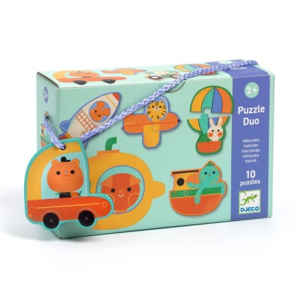 Puzzle duo POJAZDY / Djeco