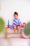 Dwustronny ręcznik plażowy PlayTowels - Lighthouse Cherry / QUUT