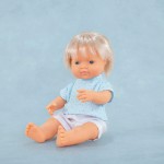 Lalka chłopiec Europejczyk Jasny Blond My Friends & Me, 38cm / Miniland Doll