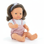 Lalka dziewczynka Europejka Brązowe włosy My Friends & Me, 38cm / Miniland Doll