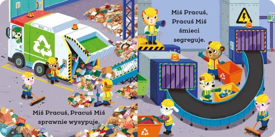 Miś Pracuś. Śmieciarka / Wydawnictwo Wilga