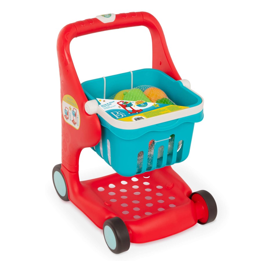 Muzyczny wózek zakupowy - światło i dźwięk - wersja czerwona / B.Toys