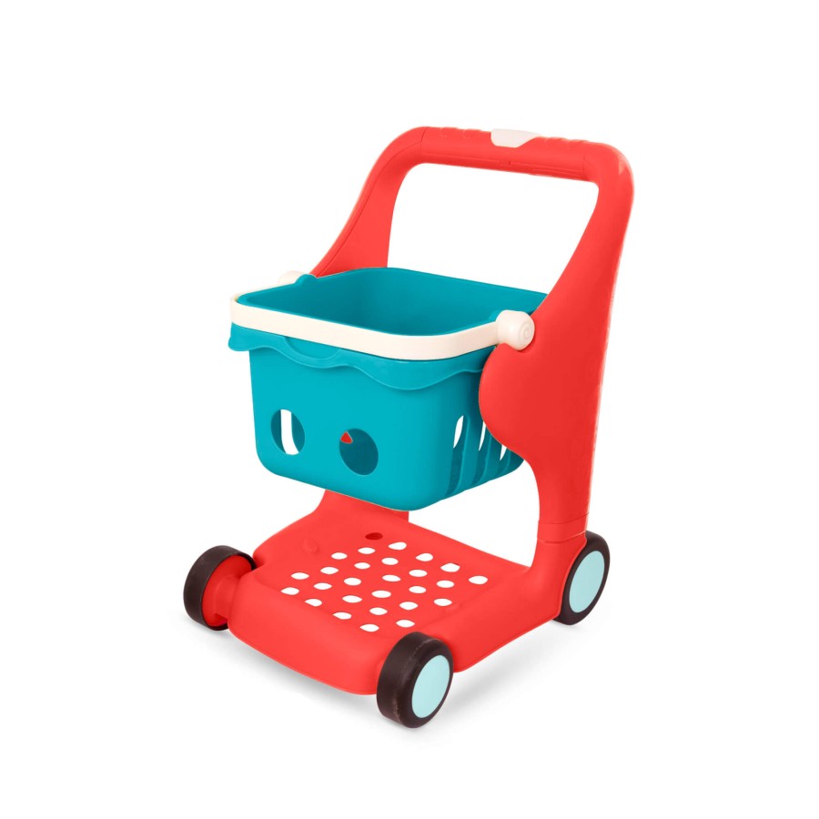 Muzyczny wózek zakupowy - światło i dźwięk - wersja czerwona / B.Toys