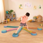 USZKODZONE OPAKOWANIE: Balance & Hop Beams – belki sensoryczne / B.Toys