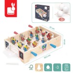 Gra zręcznościowa drewniana Mini hokej Applepop 3+ / Janod
