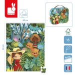 Puzzle w walizce Obraz inspirowany twórczością Rousseau 100 elementów 6+ / Janod