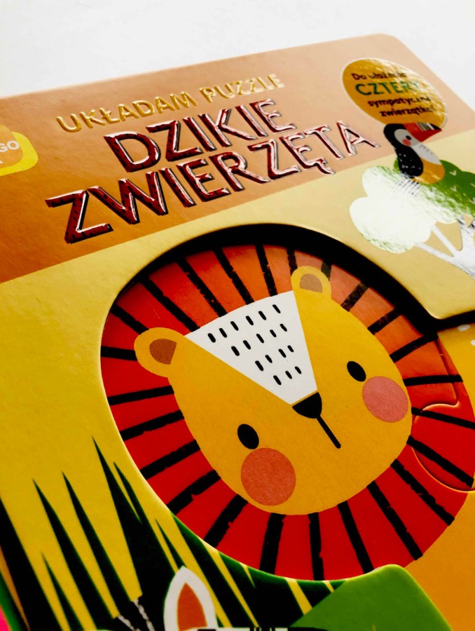 Dzikie zwierzęta. Akademia Mądrego Dziecka. Układam puzzle / HarperCollins