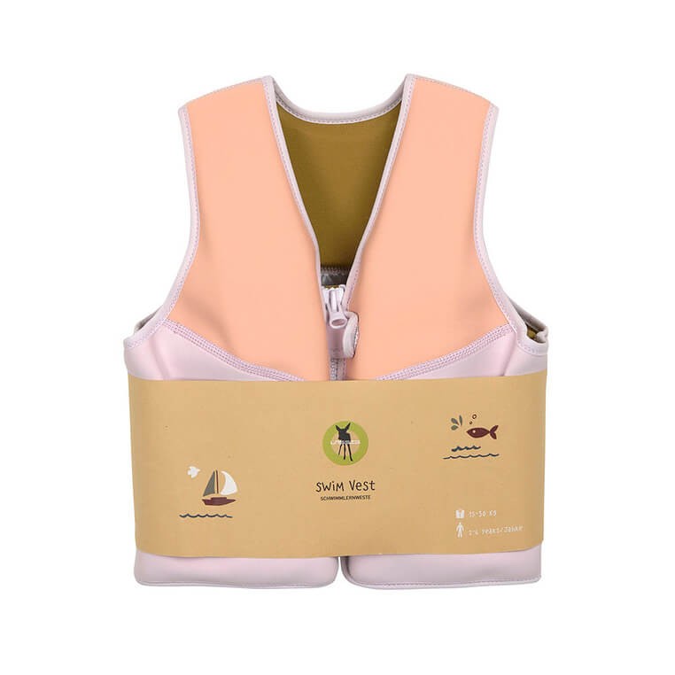 Kamizelka do pływania asekuracyjna dla dzieci Splash & Fun lavender apricot / Lassig