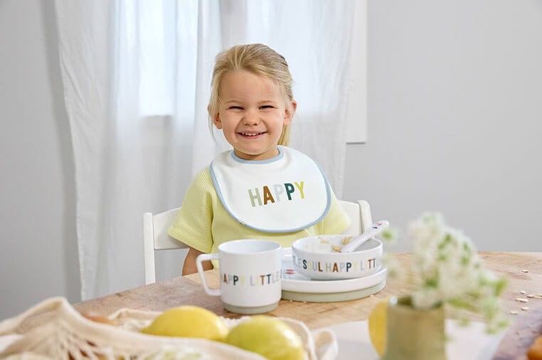 Zestaw śliniaków bawełnianych 5szt. 3m+ Happy Fruits Lemon / Lassig