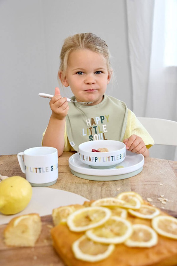 Zestaw śliniaków bawełnianych 5szt. 3m+ Happy Fruits Lemon / Lassig