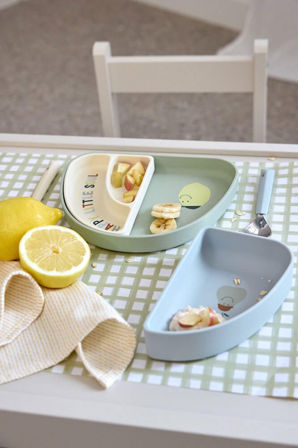 Zestaw silikonowych naczyń 3 el. Happy Fruit Lemon / Lassig
