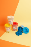 Piasek kinetyczny z foremką, 100% naturalny, 500g, kolor ŻÓŁTY / ChildGen