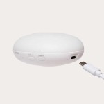Moonie 2.0 CREAM - szumiący króliczek z lampką nocną Biały, Kremowe uszy