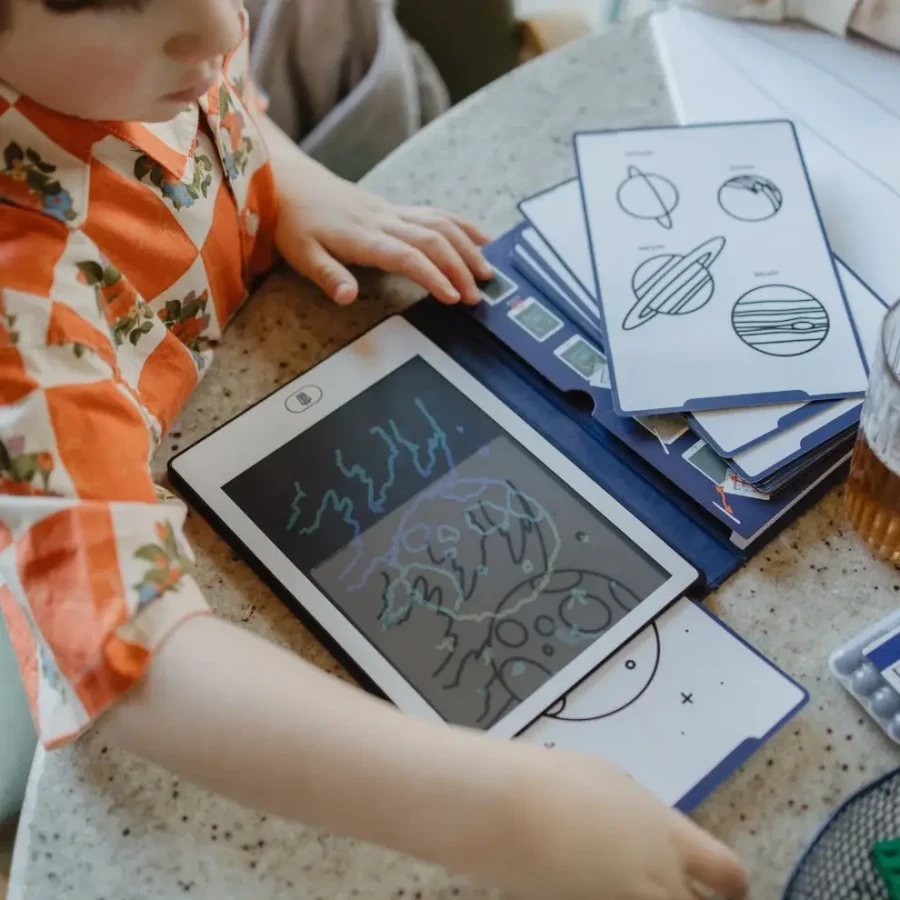 Podświetlany tablet do rysowania KIDYDRAW-MINI - galaktyka / Kidywolf