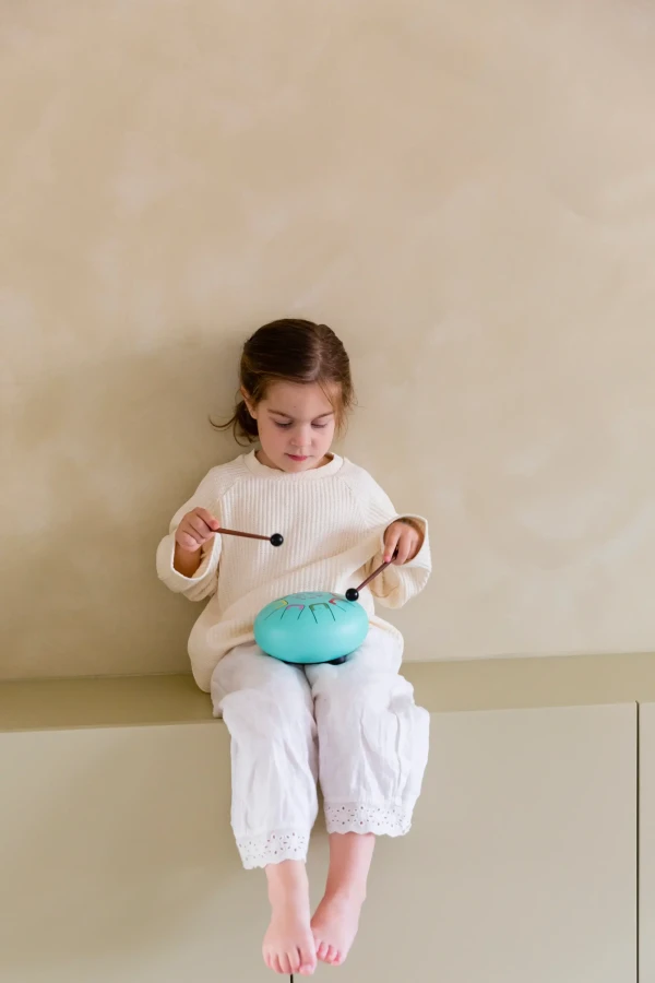 Bębenek językowy Baby Tambu śr. 15cm - Teal Peal / Juegaconmigo