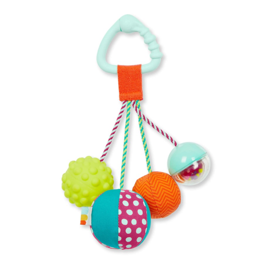 Sounds So Squeezy – gryzak z piłeczkami sensorycznymi / B.Toys