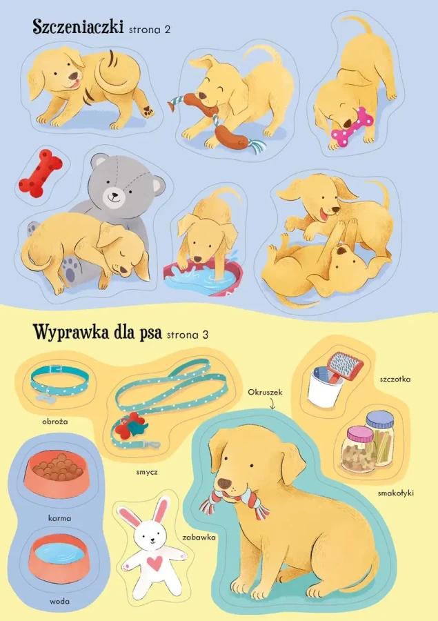 Lubię naklejać. Psy i szczenięta / Wydawnictwo Wilga