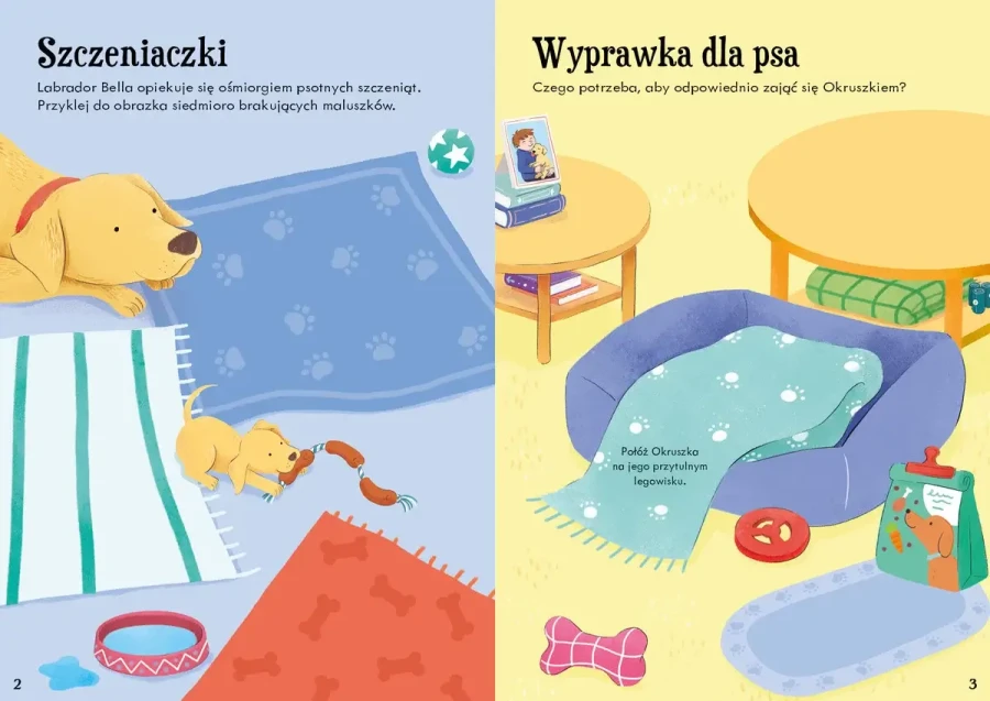 Lubię naklejać. Psy i szczenięta / Wydawnictwo Wilga