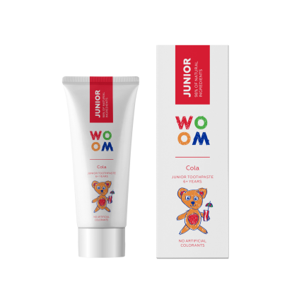 Naturalna pasta do zębów dla dzieci w wieku 6+ lat o smaku coli, 50 ml / WOOM