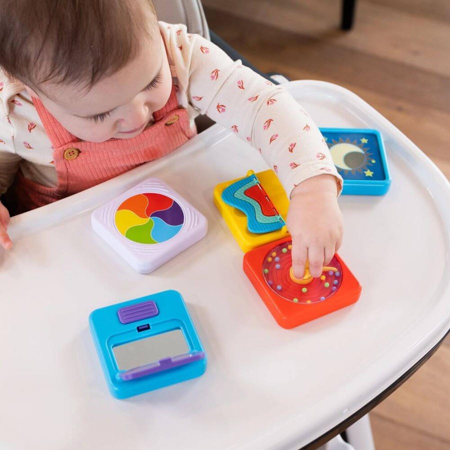 PlayTab Sensoryczne Kwadraty - zestaw 1 z przekładankami / Fat Brain Toys