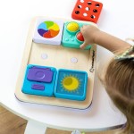 PlayTab Sensoryczne Kwadraty - zestaw 2 z biało-czarnymi kuleczkami / Fat Brain Toys