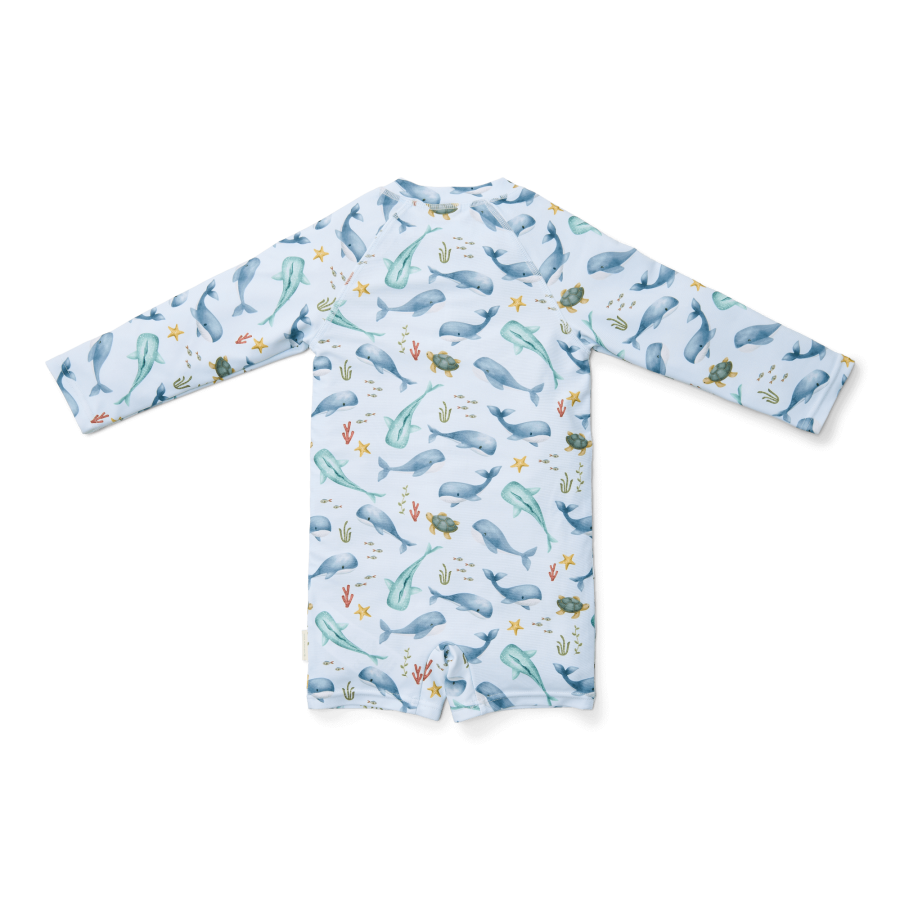Swimsuit z długim rękawem Ocean Sea Life / Little Dutch