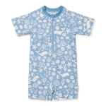 Swimsuit z krótkim rękawem Sea Life Ocean Blue / Little Dutch