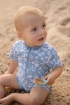 Swimsuit z krótkim rękawem Sea Life Ocean Blue / Little Dutch