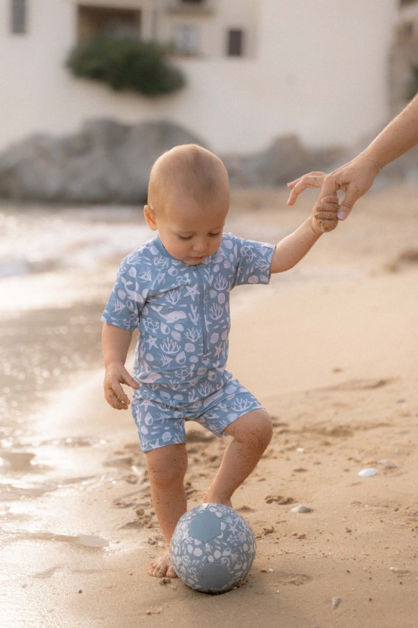 Swimsuit z krótkim rękawem Sea Life Ocean Blue / Little Dutch