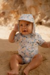 Swimsuit z krótkim rękawem Seashells / Little Dutch