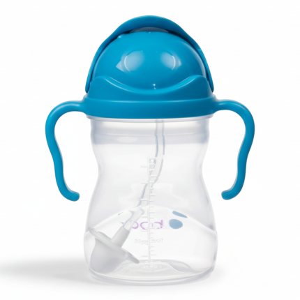 Bidon ze słomką 240 ml, KOBALTOWY / b.box