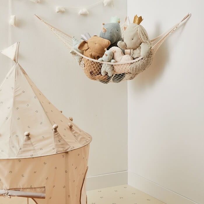 Organizer narożny Hamak na zabawki Beige / 3 Sprouts