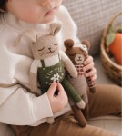 Dziergany królik z wełny alpaki - little farmer / Main Sauvage