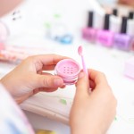 Mini naturalny zestaw do makijażu, cienie do powiek, róż, pomadka i akcesoria / Oh Flossy