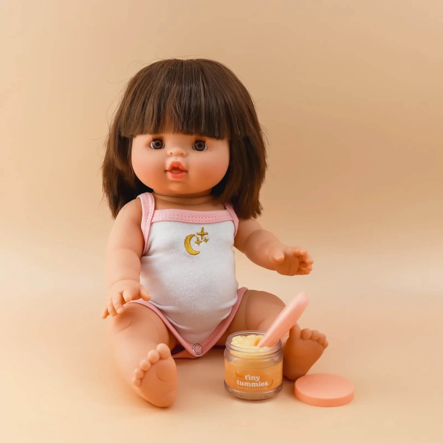 Zestaw Tiny Tummies Słoiczek i Łyżeczka, Banan / Tiny Harlow