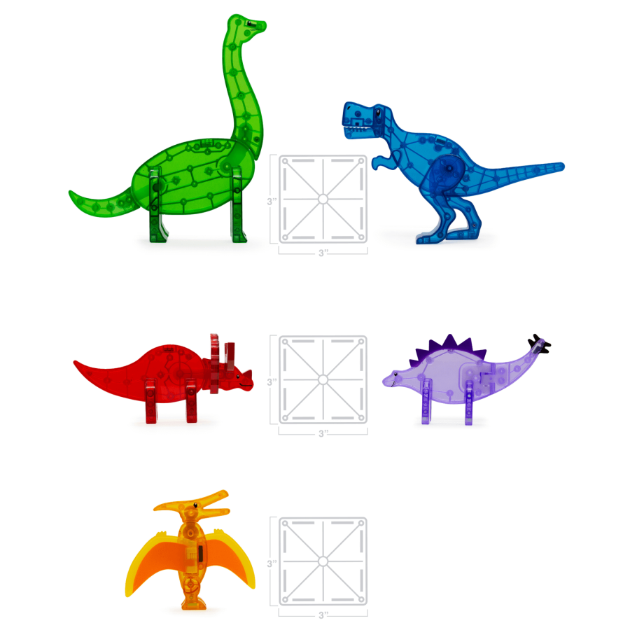 Zestaw Dino 5 el. / Magna-Tiles