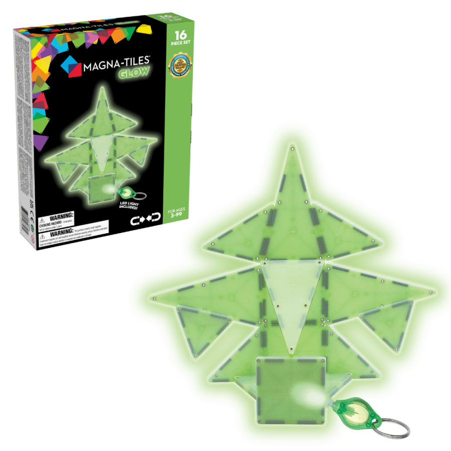 Klocki magnetyczne Glow 16 el. / Magna-Tiles