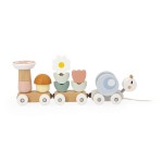 Magnetyczny pociąg z klockami i grzechotką do ciągnięcia Ślimak Sweet Cocoon 12m+ / Janod
