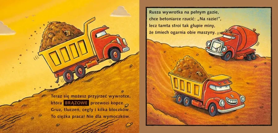 Wywrotka i kolory. Snów kolorowych, placu budowy / Nasza księgarnia
