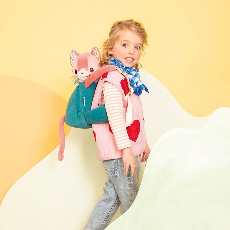 Miękki plecak przytulanka Kotka Jeanne / Lilliputiens