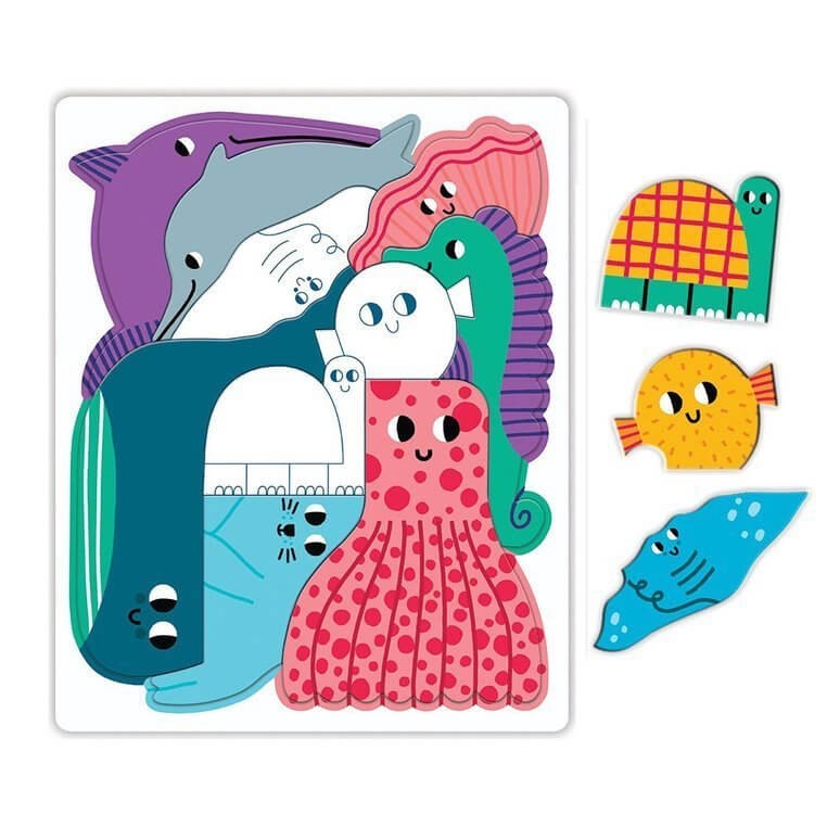Puzzle układanka Wszyscy razem Ocean 10 elementów 3+ / Mudpuppy