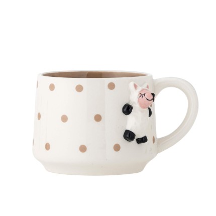 Dziecięcy kubek z kamionki - Dolly, Brown / Bloomingville Mini